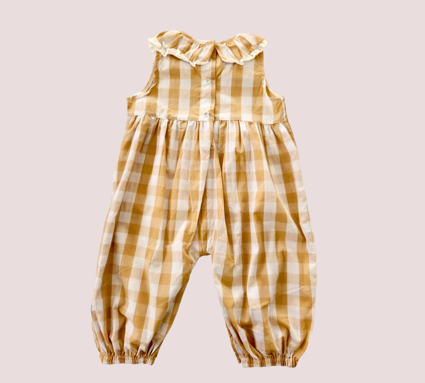 Caramel Checker Jumpsuit