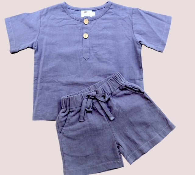 Navy Blue Boy Set