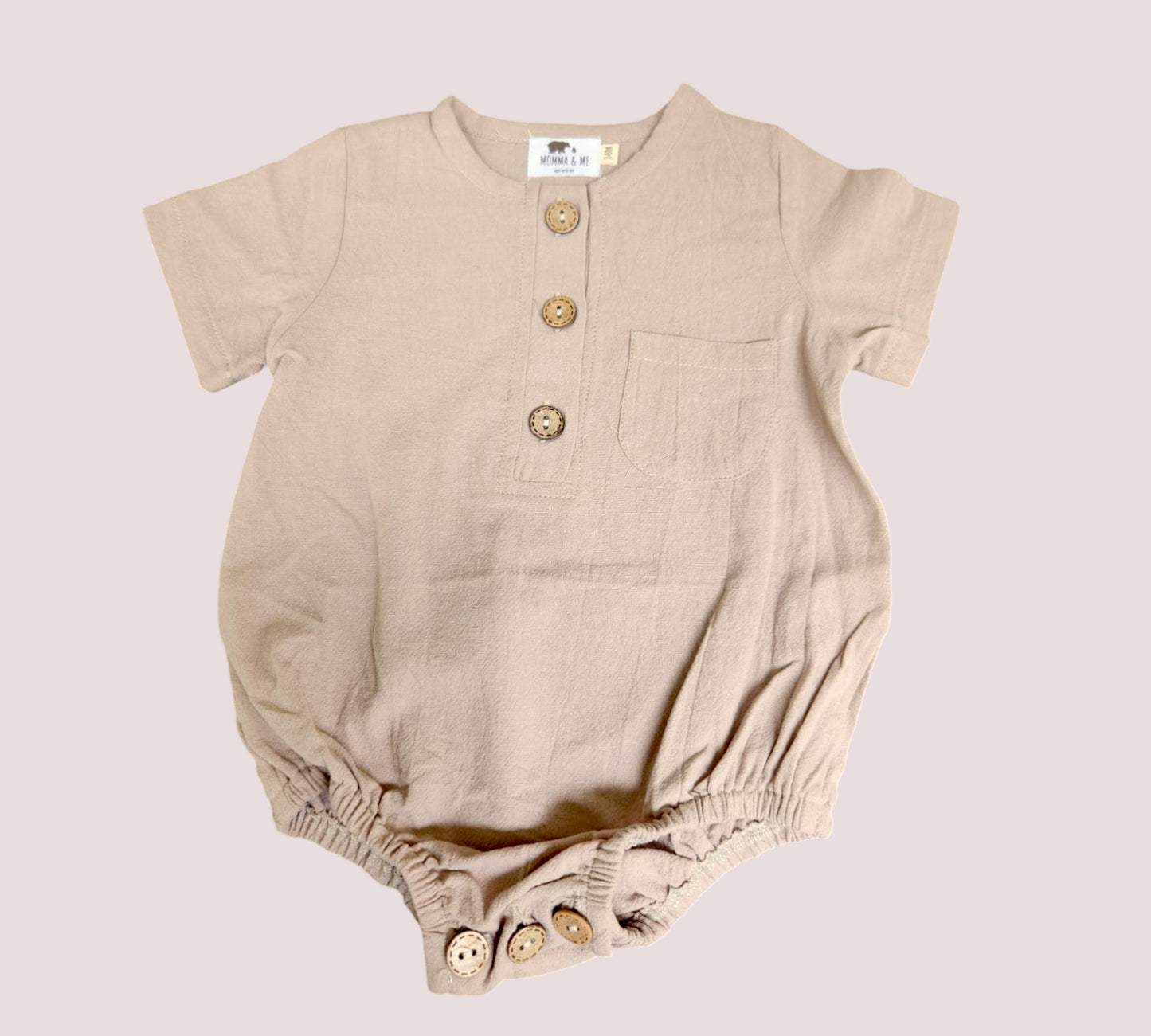 Khaki Boy Romper